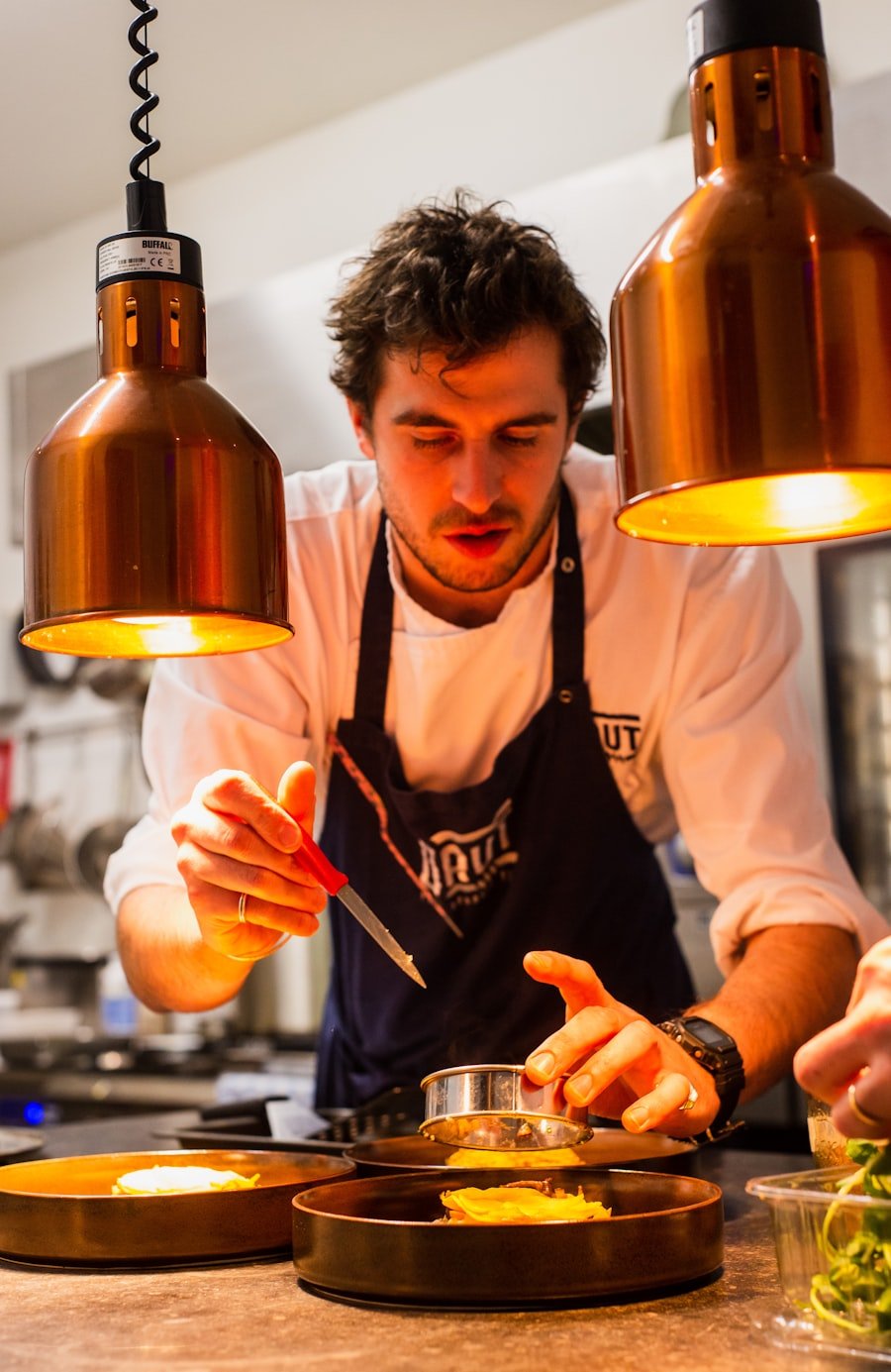 Chefs collaborating in the kitchen