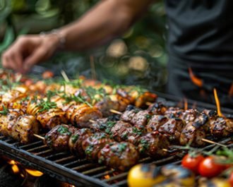 Creamy Garlic Mushroom Penne Pasta - Grill the Skewers