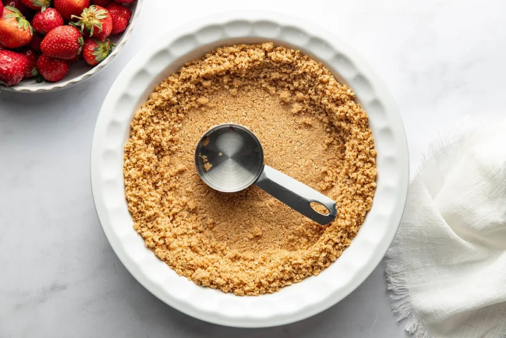 Easy Strawberry Pie - Make the crust