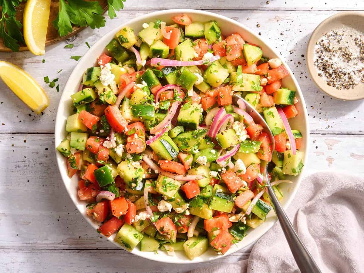 Fresh Cucumber Tomato Salad