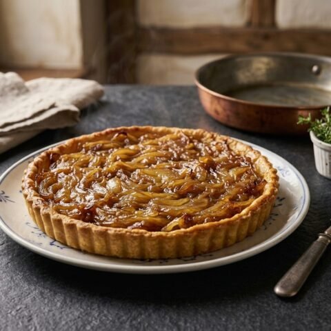 Delicious French Tarte a l’Oignon