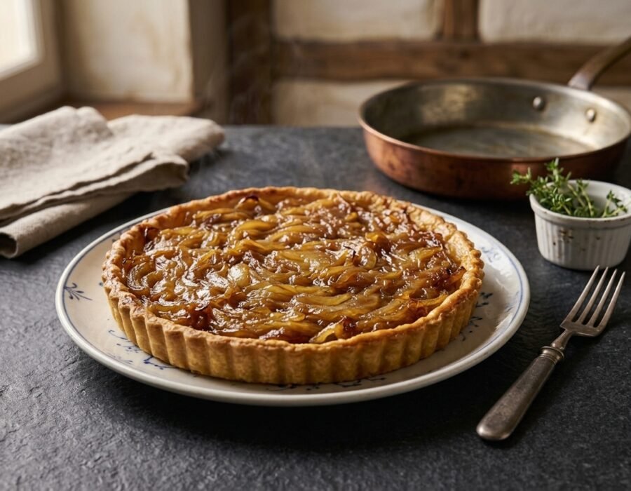 Delicious French Tarte a l’Oignon