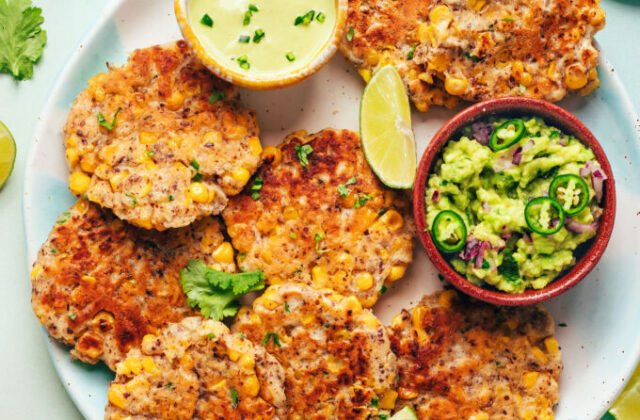 Easy Jalapeño Corn Fritters (Vegan)