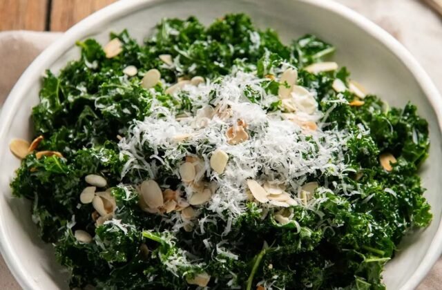 My Go-To Everyday Kale Side Salad Recipe