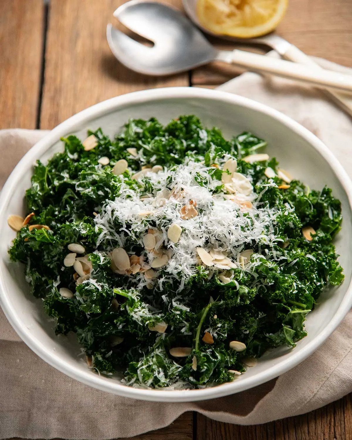 My Go-To Everyday Kale Side Salad Recipe