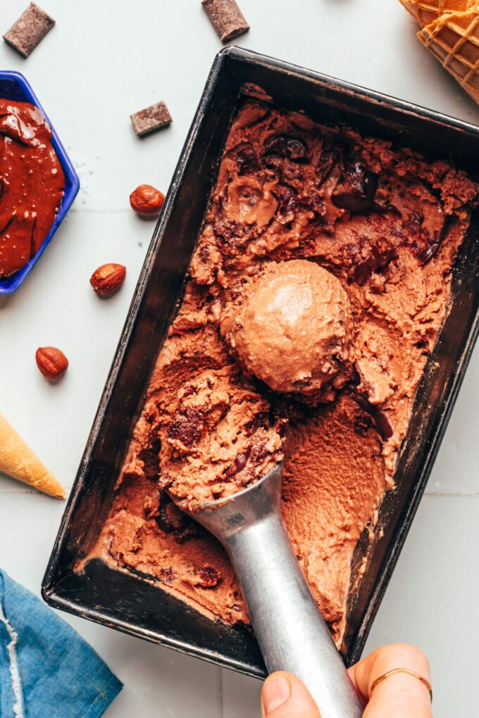 Creamy Vegan Nutella Ice Cream Recipe